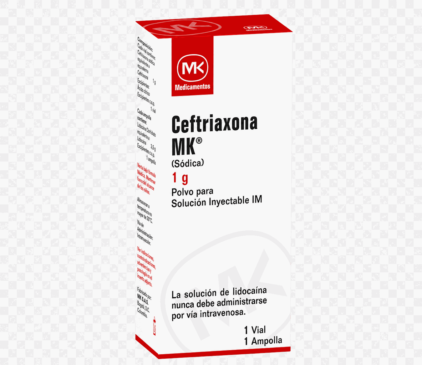 Ceftriaxona MK 1g IV